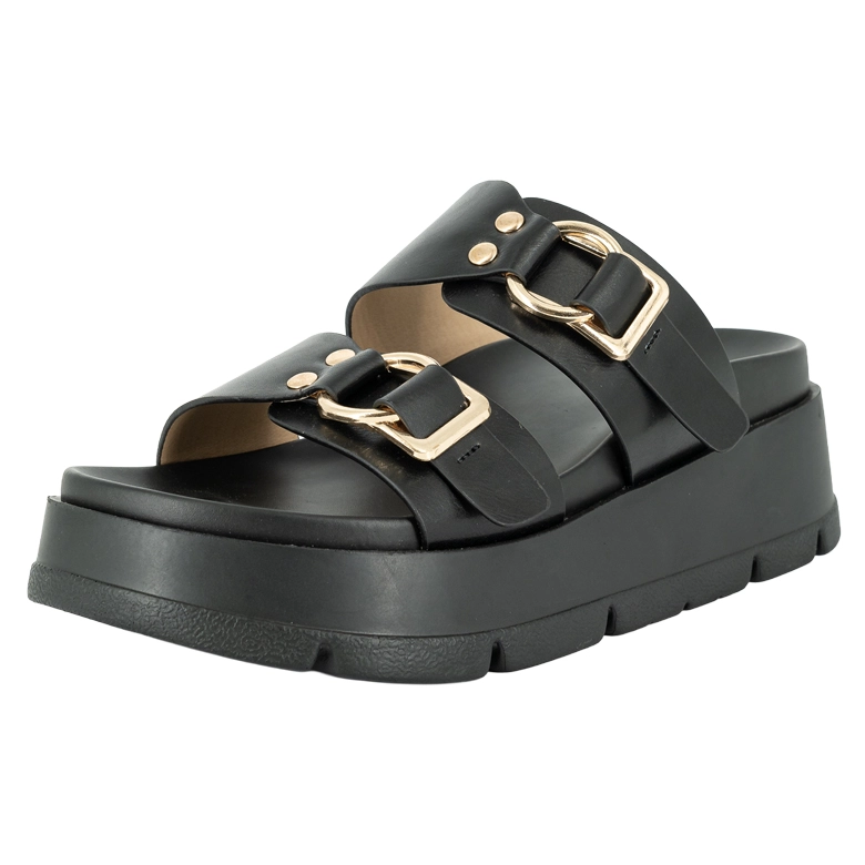 SANDALIA PLATAFORMA KAMS NEGRO ALQUIMIA - 1