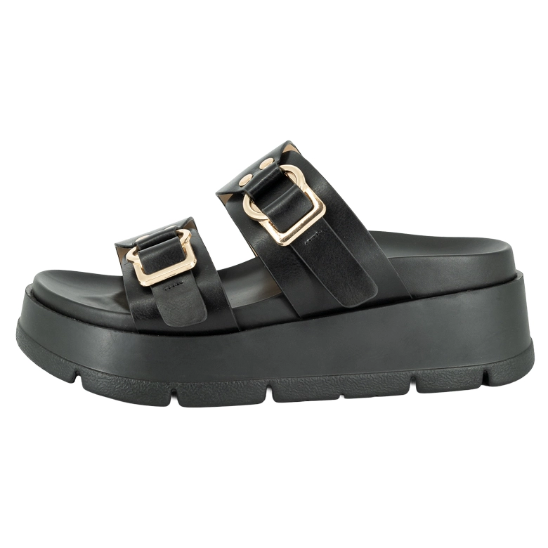SANDALIA PLATAFORMA KAMS NEGRO ALQUIMIA - 2