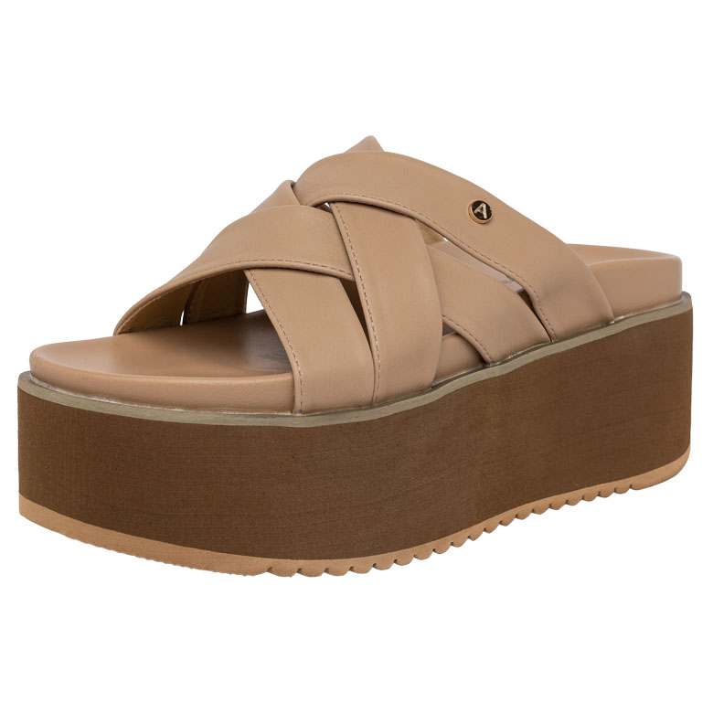 SANDALIA PLATAFORMA KAIRA BEIGE ALQUIMIA - 1