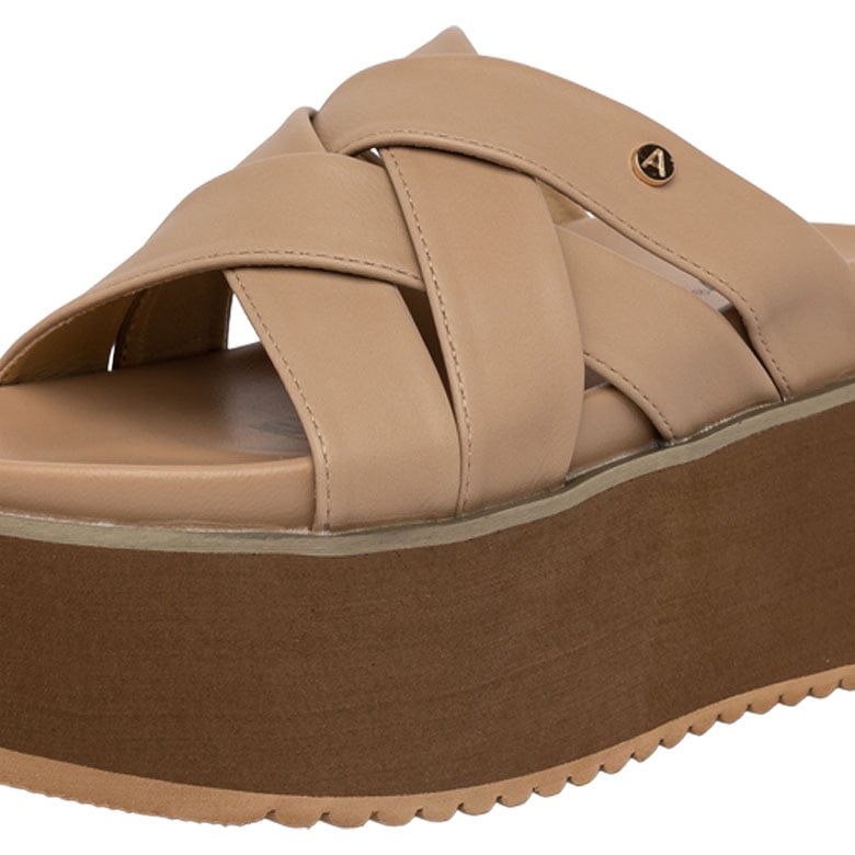 SANDALIA PLATAFORMA KAIRA BEIGE ALQUIMIA - 4