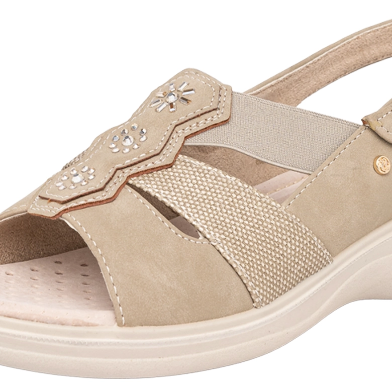 SANDALIA EMER BEIGE PASSER - 4