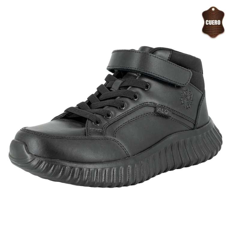 ZAPATILLA ESCOLAR BOU NEGRO ALQUIMIA - 1