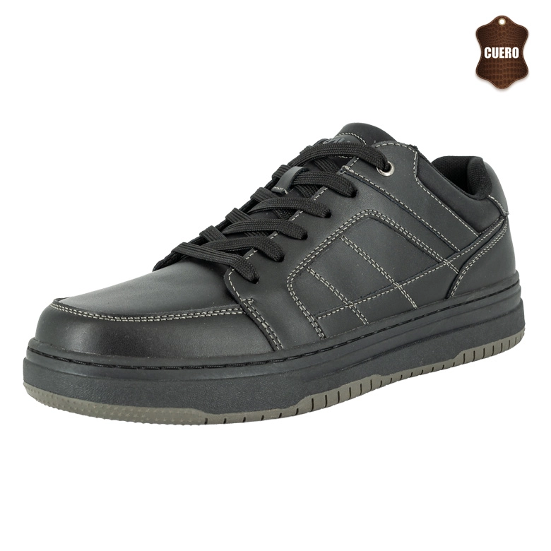 ZAPATILLA ESCOLAR BARO NEGRO UNS - 1