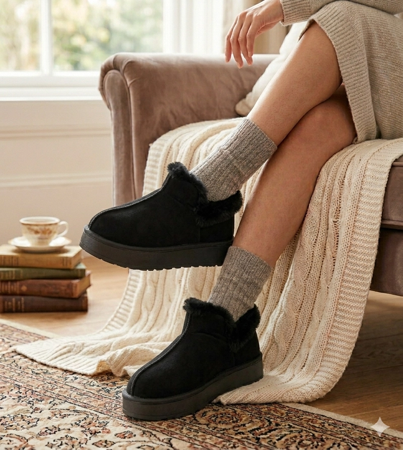 PANTUFLA INVERNAL NEGRO PASSER - 5