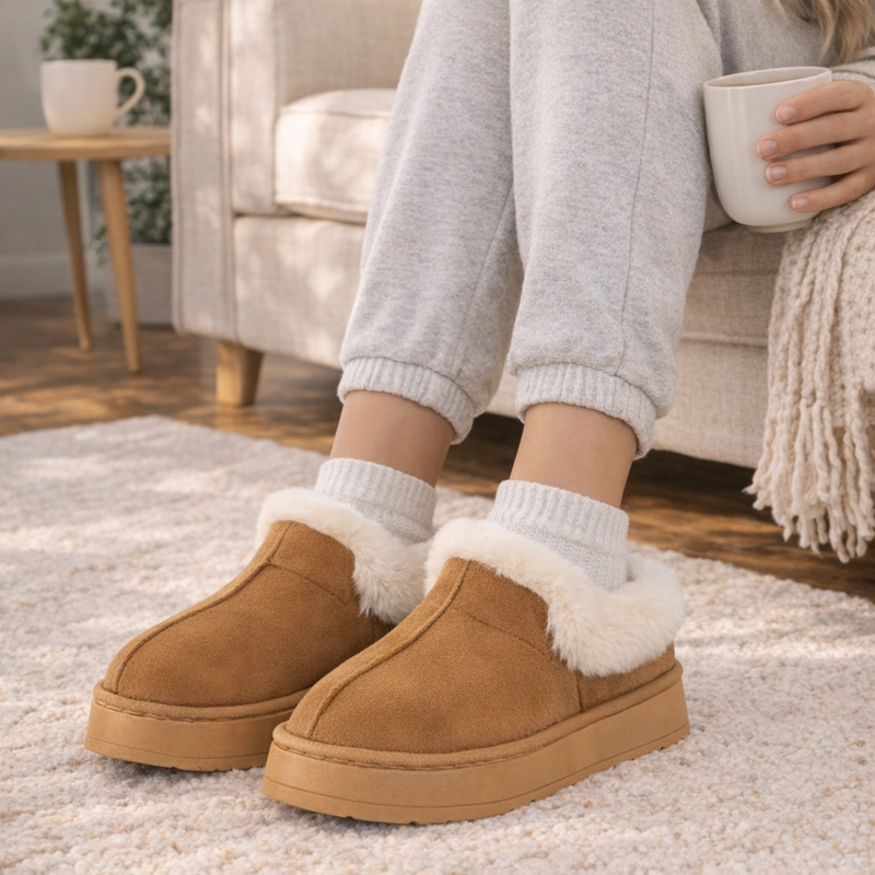 PANTUFLA INVERNAL CARAMELO PASSER - 5