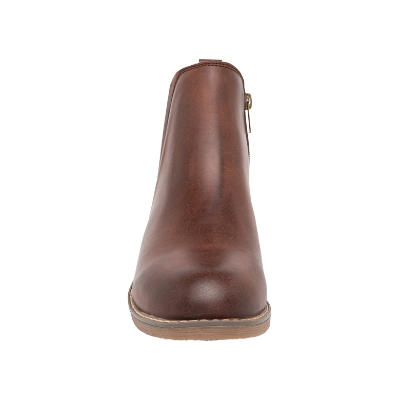 BOTIN DE CUERO DORET CAFE  ALQUIMIA - 4