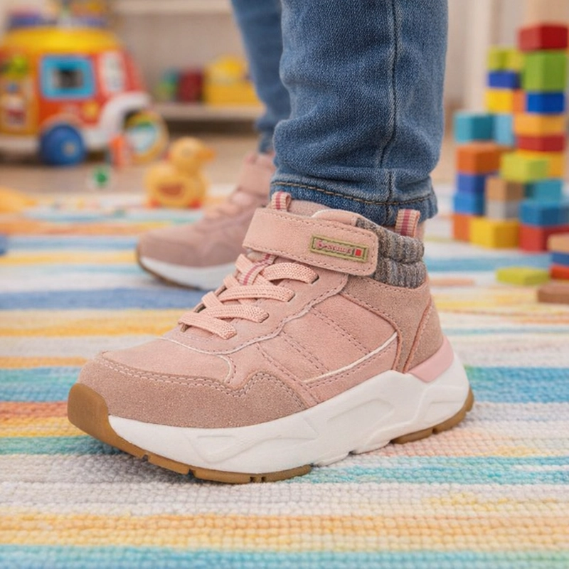 BOTIN CON POLAR BATLIA ROSADO BAMBOO - 5