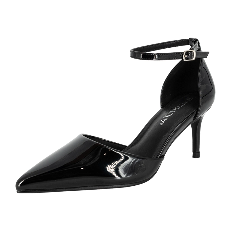 ZAPATO FORMAL STILETTO NEGRO ALQUIMIA - 1