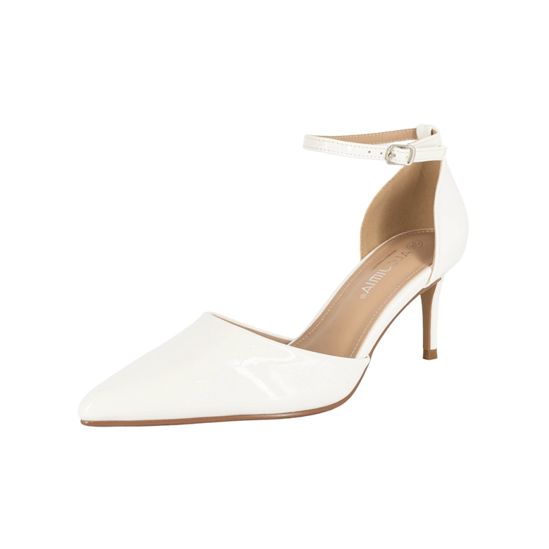 ZAPATO FORMAL STILETTO BLANCO ALQUIMIA - 1