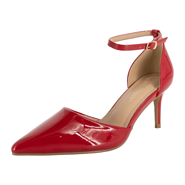 ZAPATO FORMAL STILETTO ROJO ALQUIMIA - 1