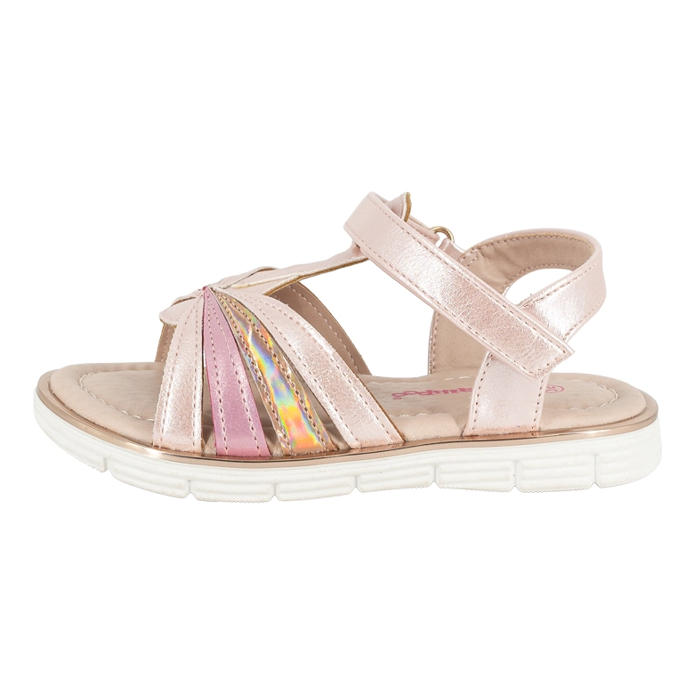 SANDALIA CON VELCRO JAQUI ROSADO BAMBOO - 2