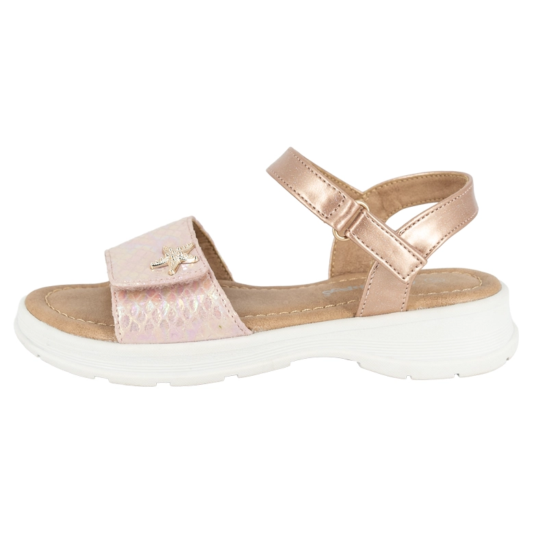 SANDALIA CON VELCRO ARAL ROSADO BAMBOO - 2