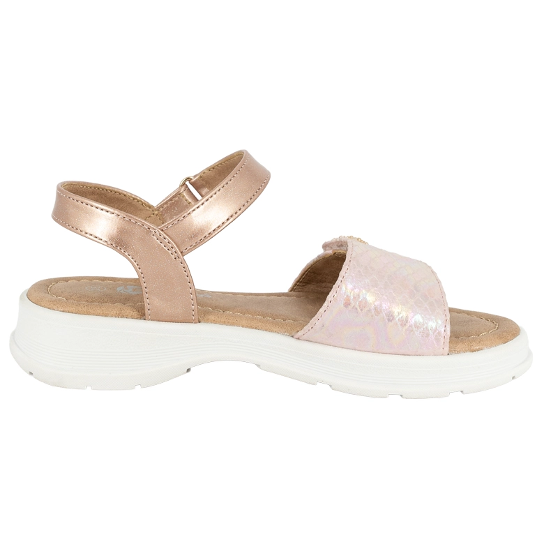 SANDALIA CON VELCRO ARAL ROSADO BAMBOO - 3