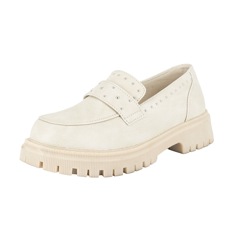 MOCASIN CHUNKY BREE HUESO ALQUIMIA - 1