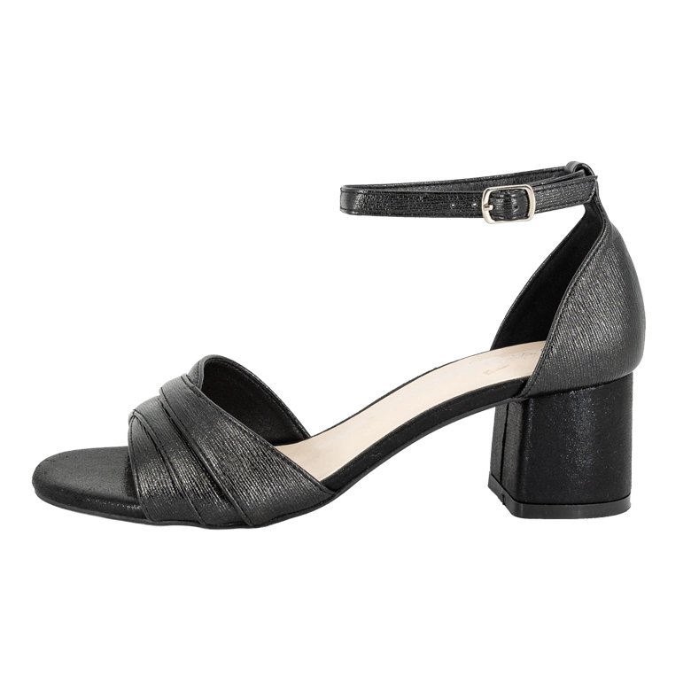 SANDALIA DE VESTIR CON TACON BLOQUE BAJO ASEL NEGRO ALQUIMIA - 2