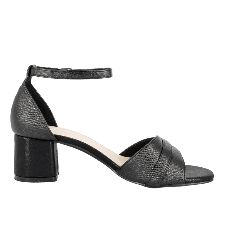 SANDALIA DE VESTIR CON TACON BLOQUE BAJO ASEL NEGRO ALQUIMIA - 3