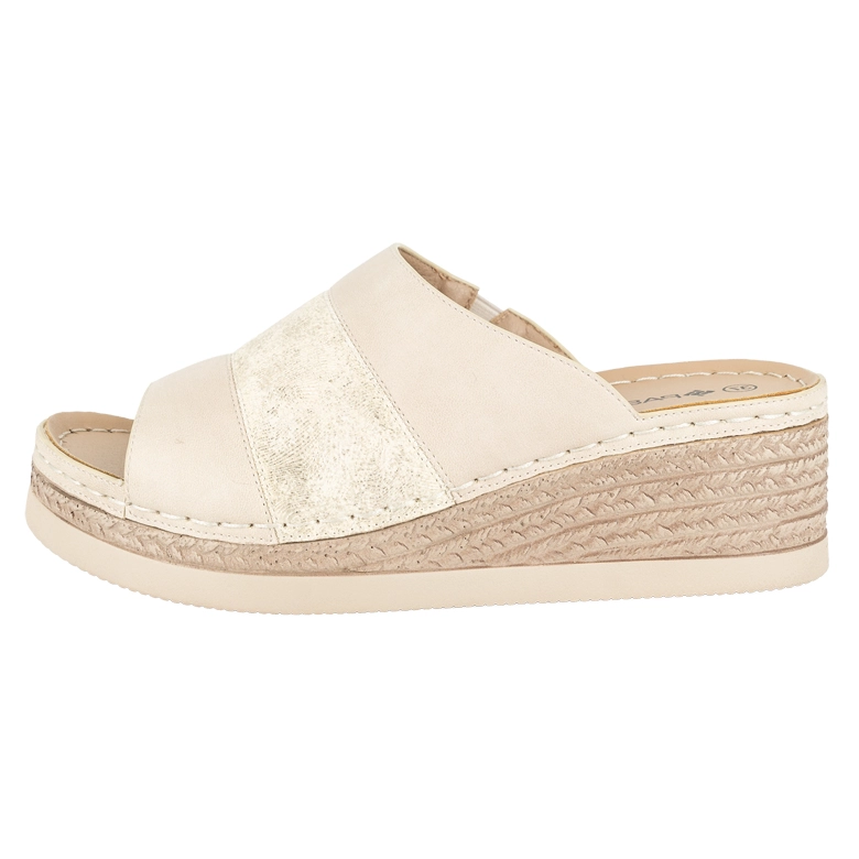 SANDALIA MULE SOLIN BEIGE PASSER - 2