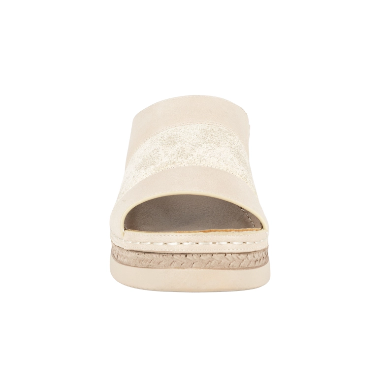 SANDALIA MULE SOLIN BEIGE PASSER - 4