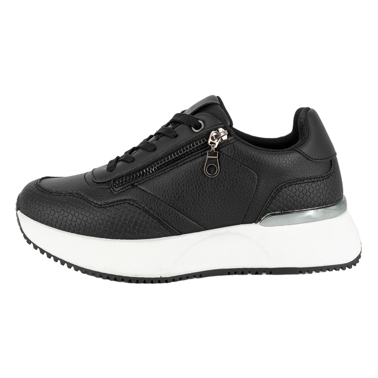 ZAPATILLA URBANA CON TACO CHINO DEPORTIVO KAT NEGRO ALQUIMIA - 2