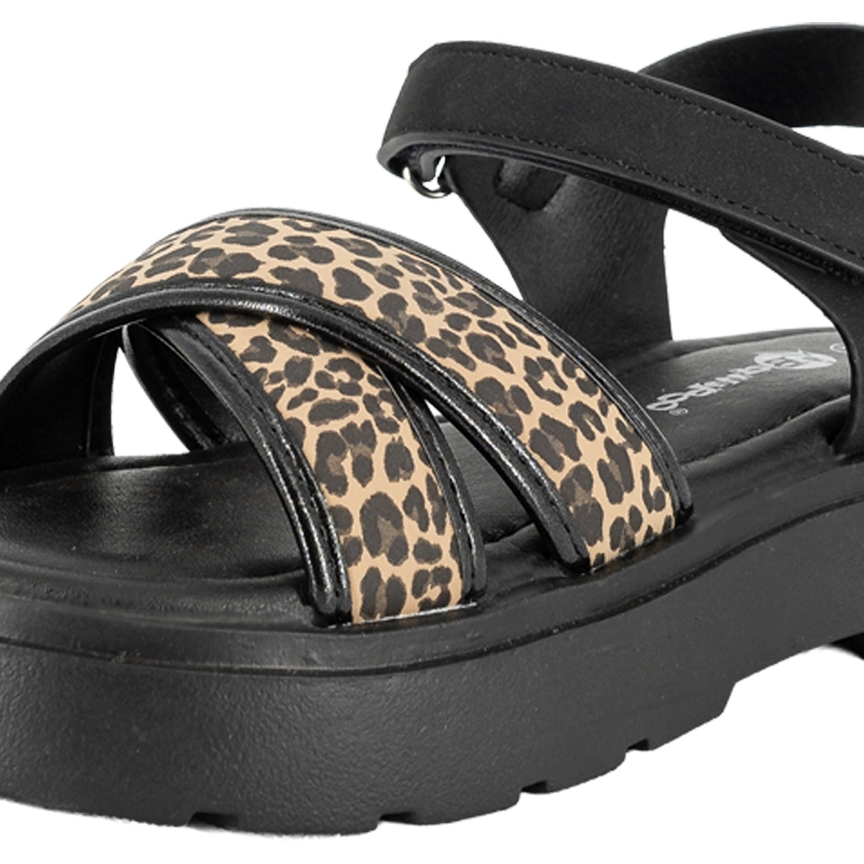 SANDALIA CON VELCRO SERENA ANIMAL PRINT BAMBOO - 5