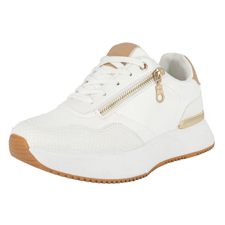 ZAPATILLA URBANA CON TACO CHINO DEPORTIVO KAT BLANCO ALQUIMIA - 1