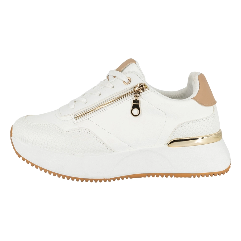 ZAPATILLA URBANA CON TACO CHINO DEPORTIVO KAT BLANCO ALQUIMIA - 2