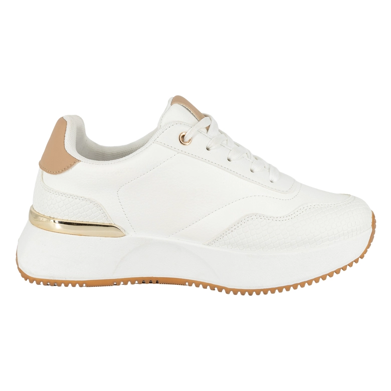 ZAPATILLA URBANA CON TACO CHINO DEPORTIVO KAT BLANCO ALQUIMIA - 3