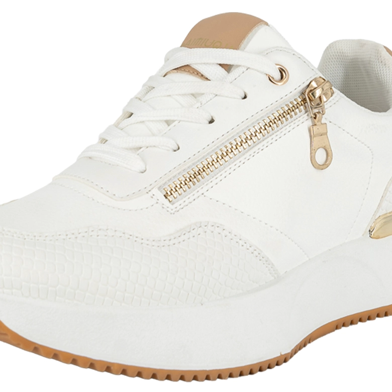 ZAPATILLA URBANA CON TACO CHINO DEPORTIVO KAT BLANCO ALQUIMIA - 5