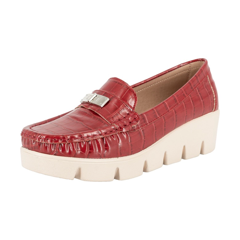 MOCASIN CASUAL ABBEY ROJO ALQUIMIA - 1
