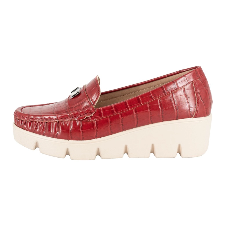 MOCASIN CASUAL ABBEY ROJO ALQUIMIA - 2