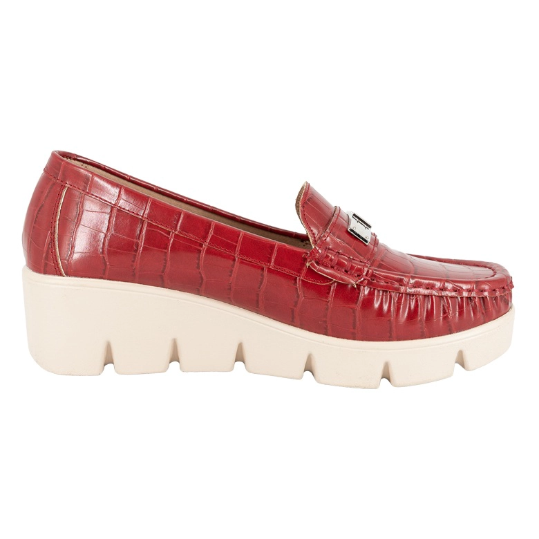 MOCASIN CASUAL ABBEY ROJO ALQUIMIA - 3