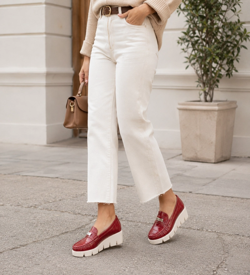 MOCASIN CASUAL ABBEY ROJO ALQUIMIA - 6