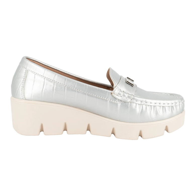 MOCASIN CASUAL ABBEY PLATEADO ALQUIMIA - 3