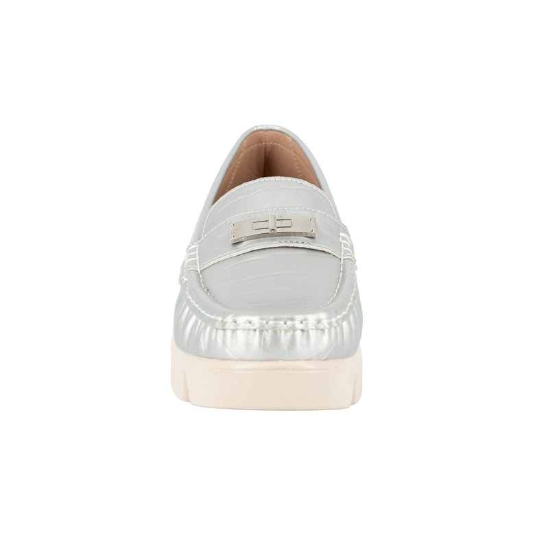 MOCASIN CASUAL ABBEY PLATEADO ALQUIMIA - 4