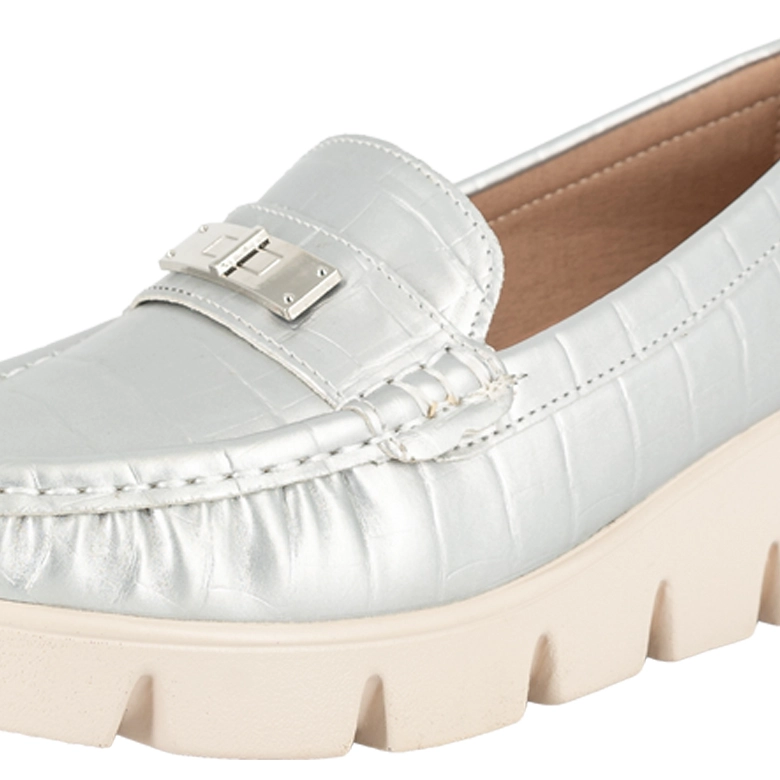 MOCASIN CASUAL ABBEY PLATEADO ALQUIMIA - 5