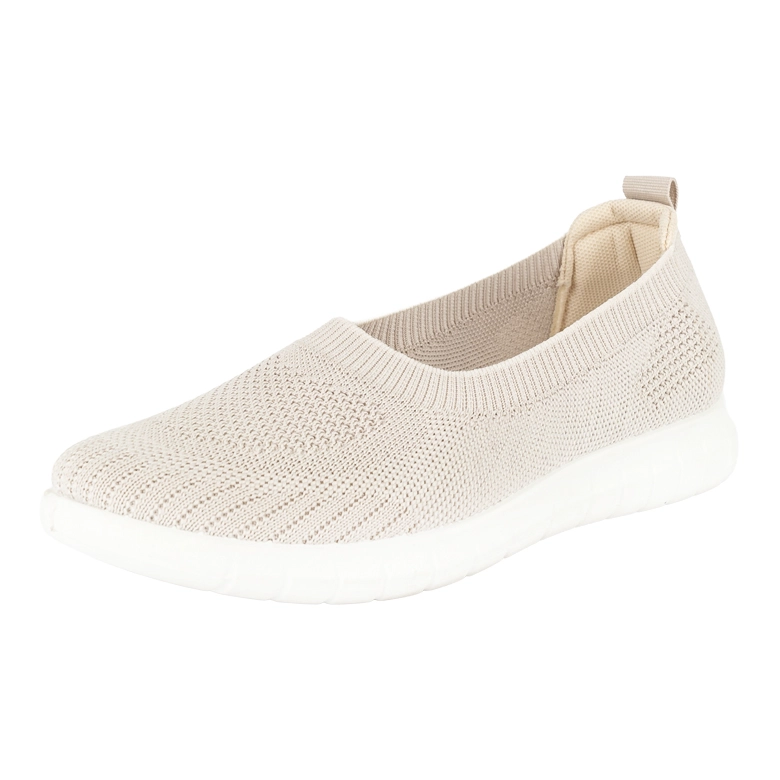 ZAPATILLA BALLERINA DEPORTIVA KATE BEIGE ALQUIMIA - 1
