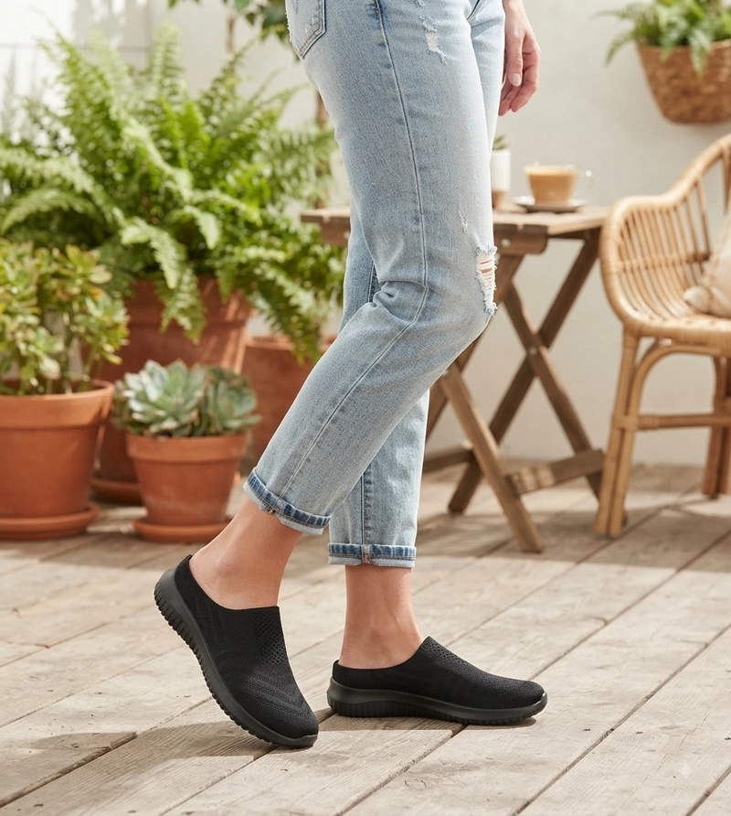 ZAPATILLA SIN TALON ELIZA FULL NEGRO ALQUIMIA - 6