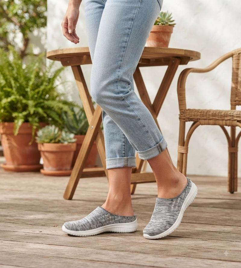 ZAPATILLA SIN TALON ELIZA GRIS ALQUIMIA - 6