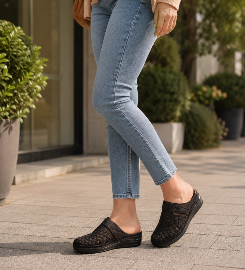 PUNTILLA CONFORT CON VELCRO FABRI NEGRO PASSER - 6