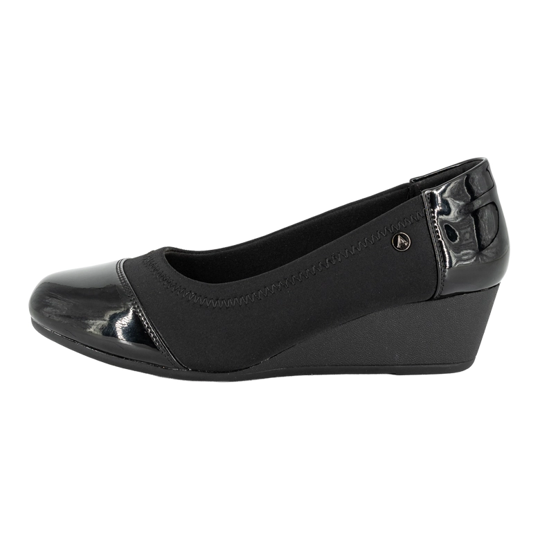 ZAPATO CON TACO CHINO FANTI NEGRO ALQUIMIA - 2