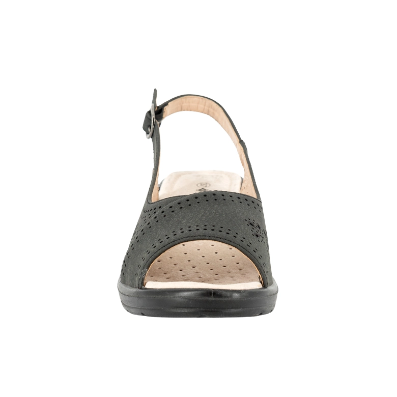 SANDALIA CONFORT AJUSTABLE EMI NEGRO PASSER - 4