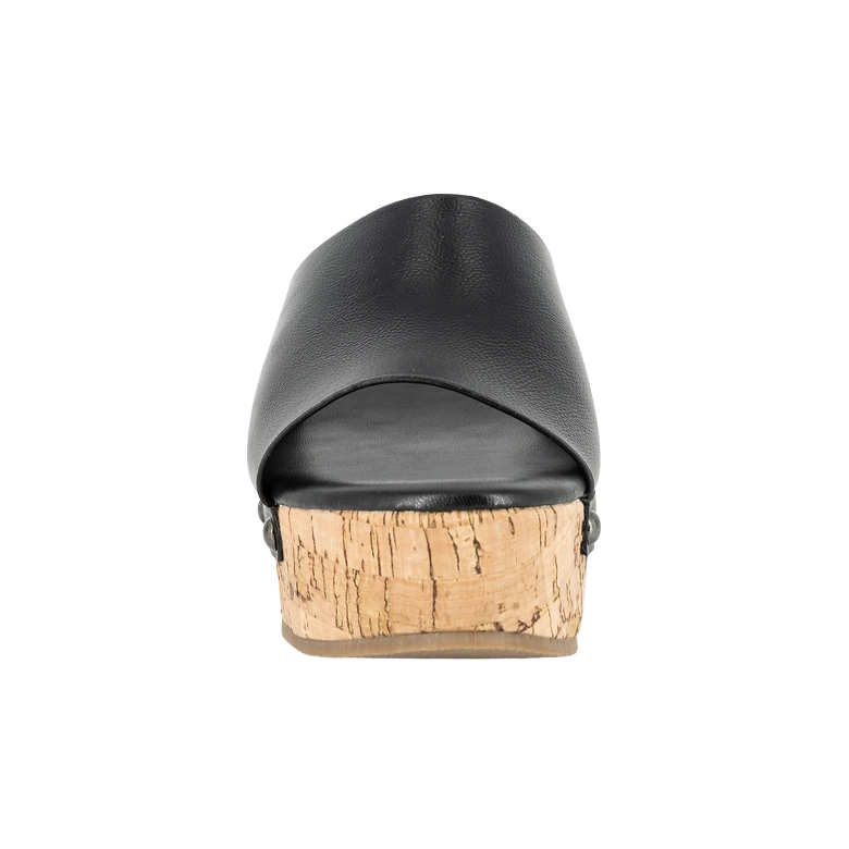 SANDALIA TIPO MULE CON PLATAFORMA DONNA NEGRO ALQUIMIA - 4