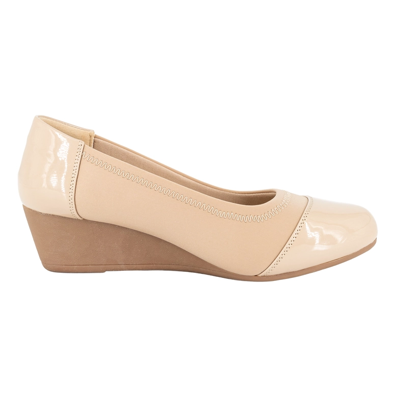 ZAPATO CON TACO CHINO FANTI BEIGE ALQUIMIA - 3