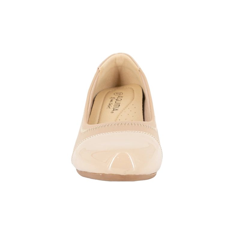 ZAPATO CON TACO CHINO FANTI BEIGE ALQUIMIA - 4