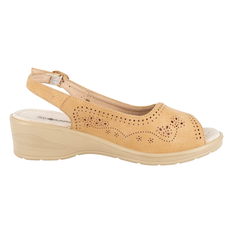 SANDALIA CONFORT AJUSTABLE EMI TOSTADO PASSER - 3