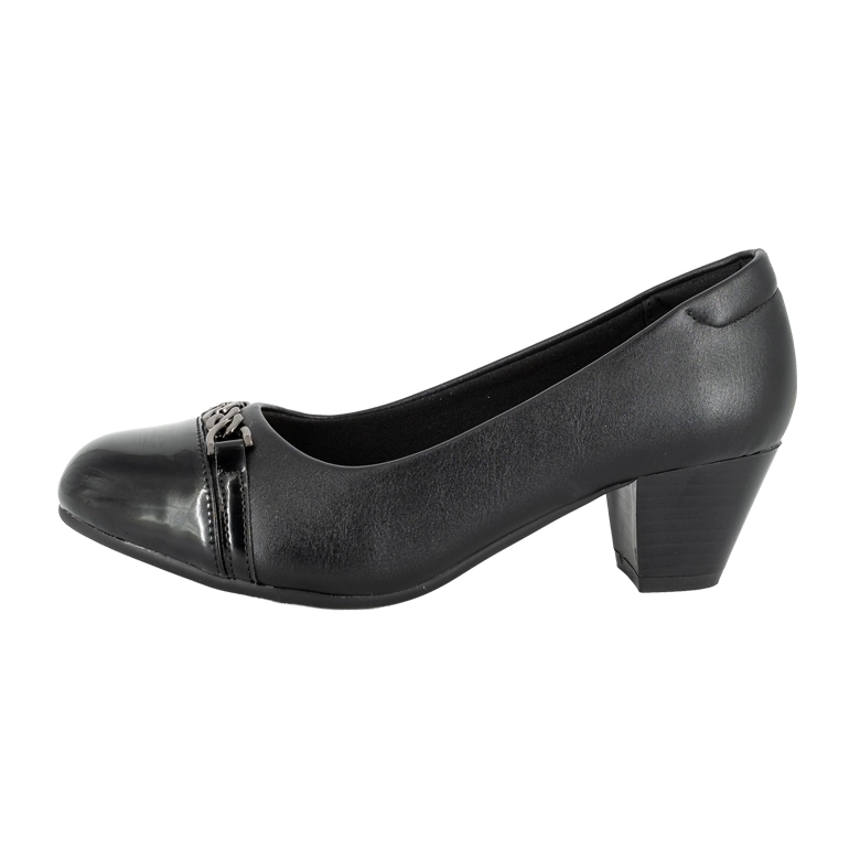 ZAPATO TACON ANCHO AFRA NEGRO ALQUIMIA - 2