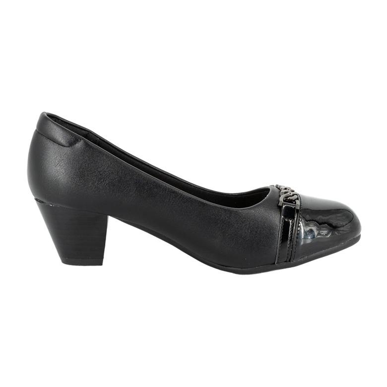 ZAPATO TACON ANCHO AFRA NEGRO ALQUIMIA - 3