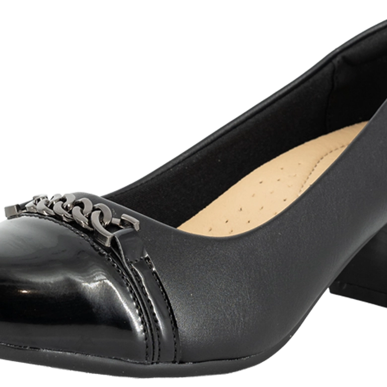 ZAPATO TACON ANCHO AFRA NEGRO ALQUIMIA - 5