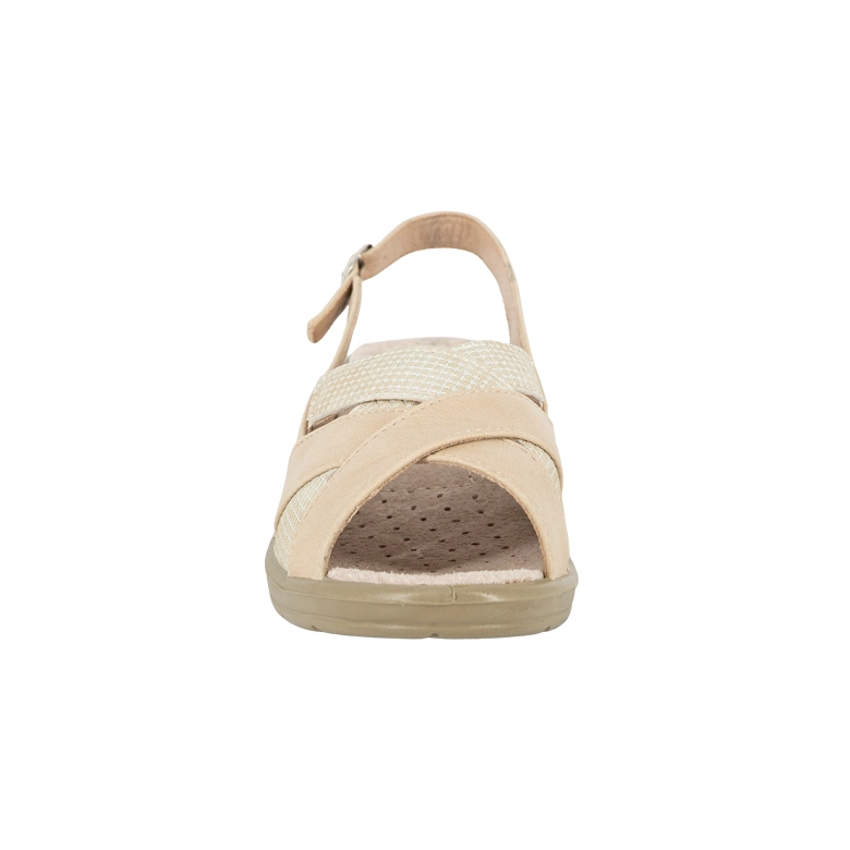 SANDALIA CONFORT AJUSTABLE ZARP BEIGE PASSER - 4