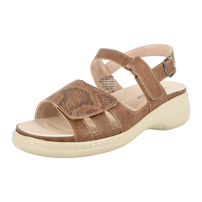 SANDALIA CONFORT AJUSTABLE DEMIR CARAMELO PASSER - 1